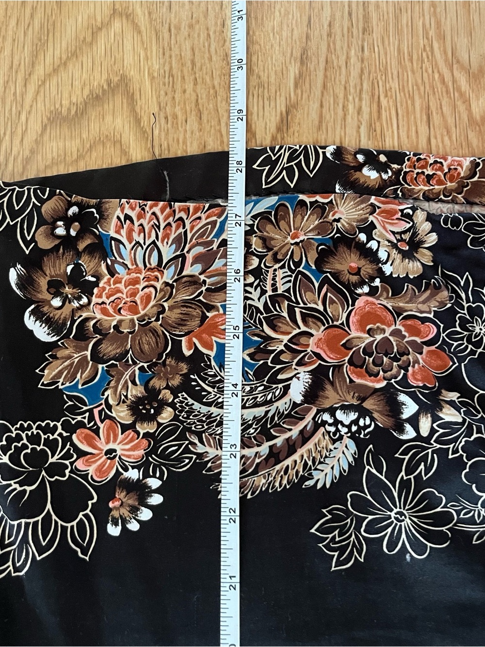 Vintage Floral Black Western Shirt with Piping Unisex Quality Polyester, Shiny - Picture 4 of 4